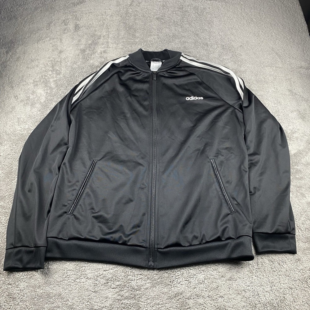 Adidas‎ Warm Up Jacket Youth XL Black Logo Athletic Sports